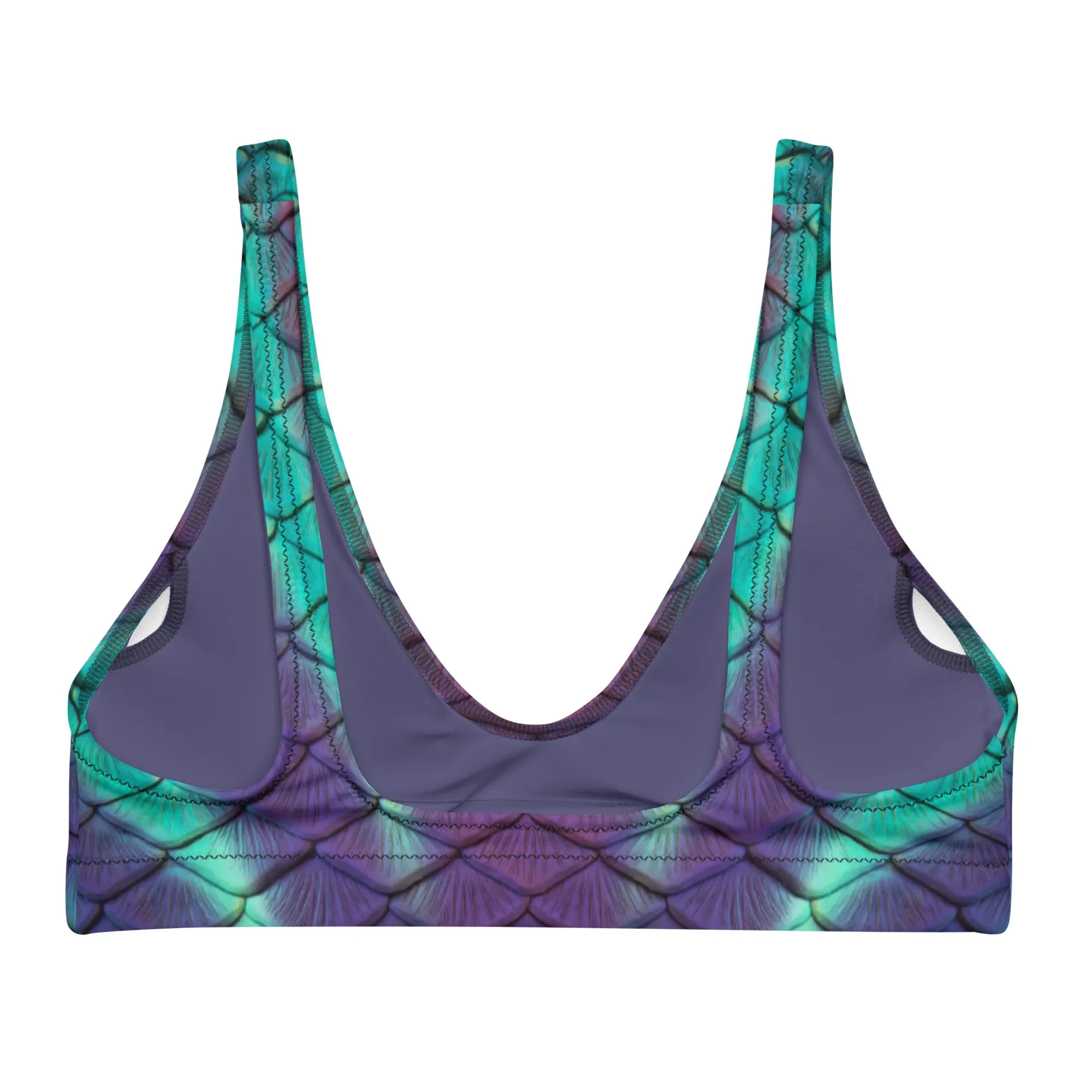 Aurora Borealis Recycled Padded Bikini Top