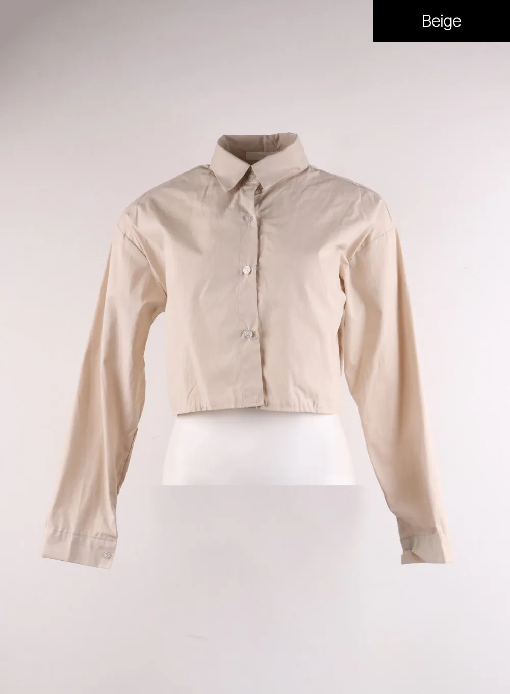 Basic Crop Collar Shirt IF402