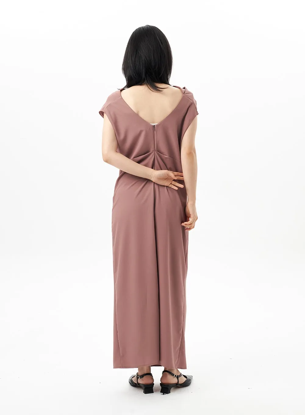 Cowl Neck Maxi Dress OU314