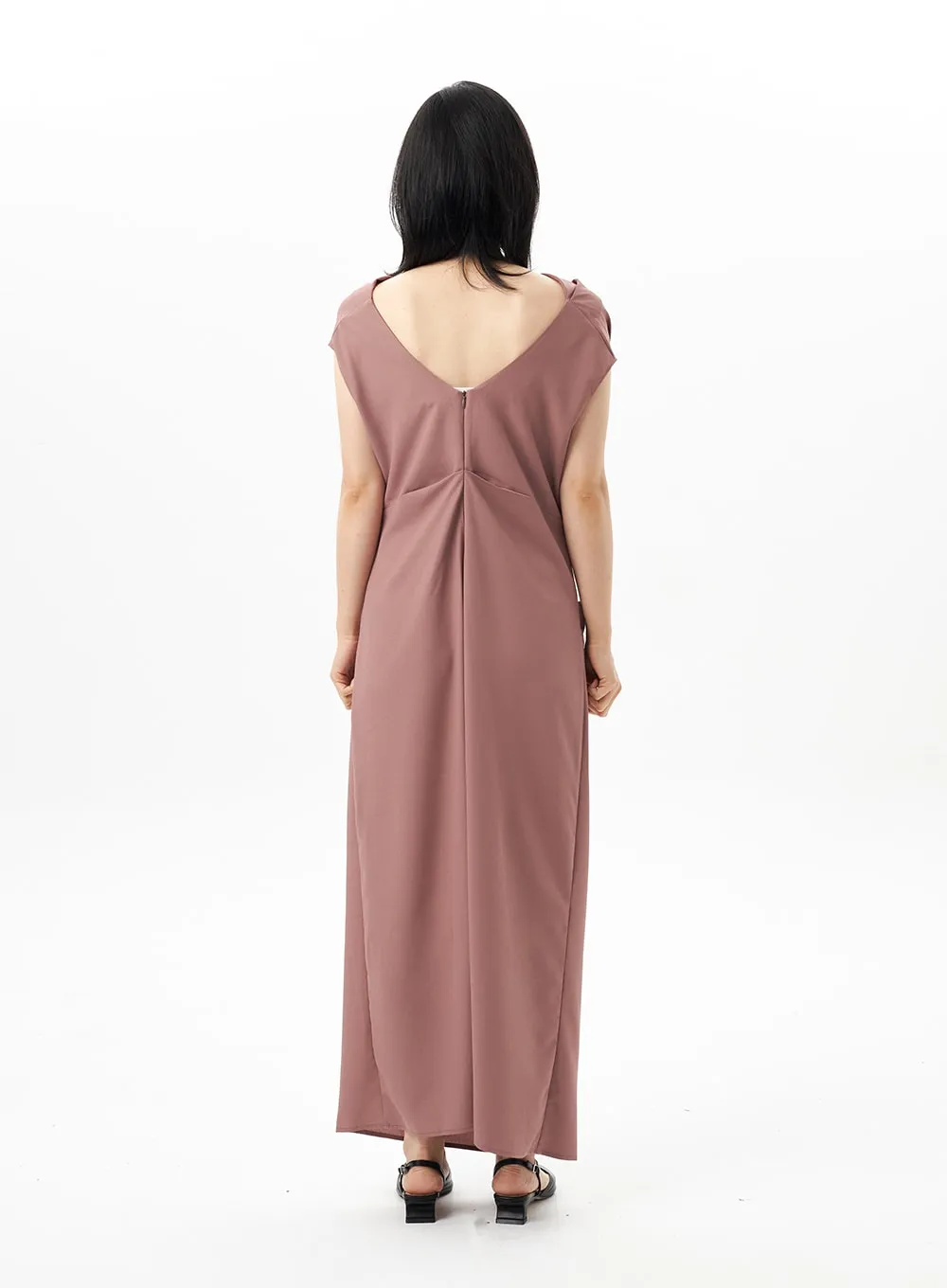 Cowl Neck Maxi Dress OU314