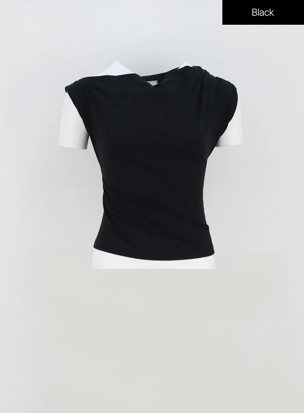 Cowl Neck Off-Shoulder Tee IA325