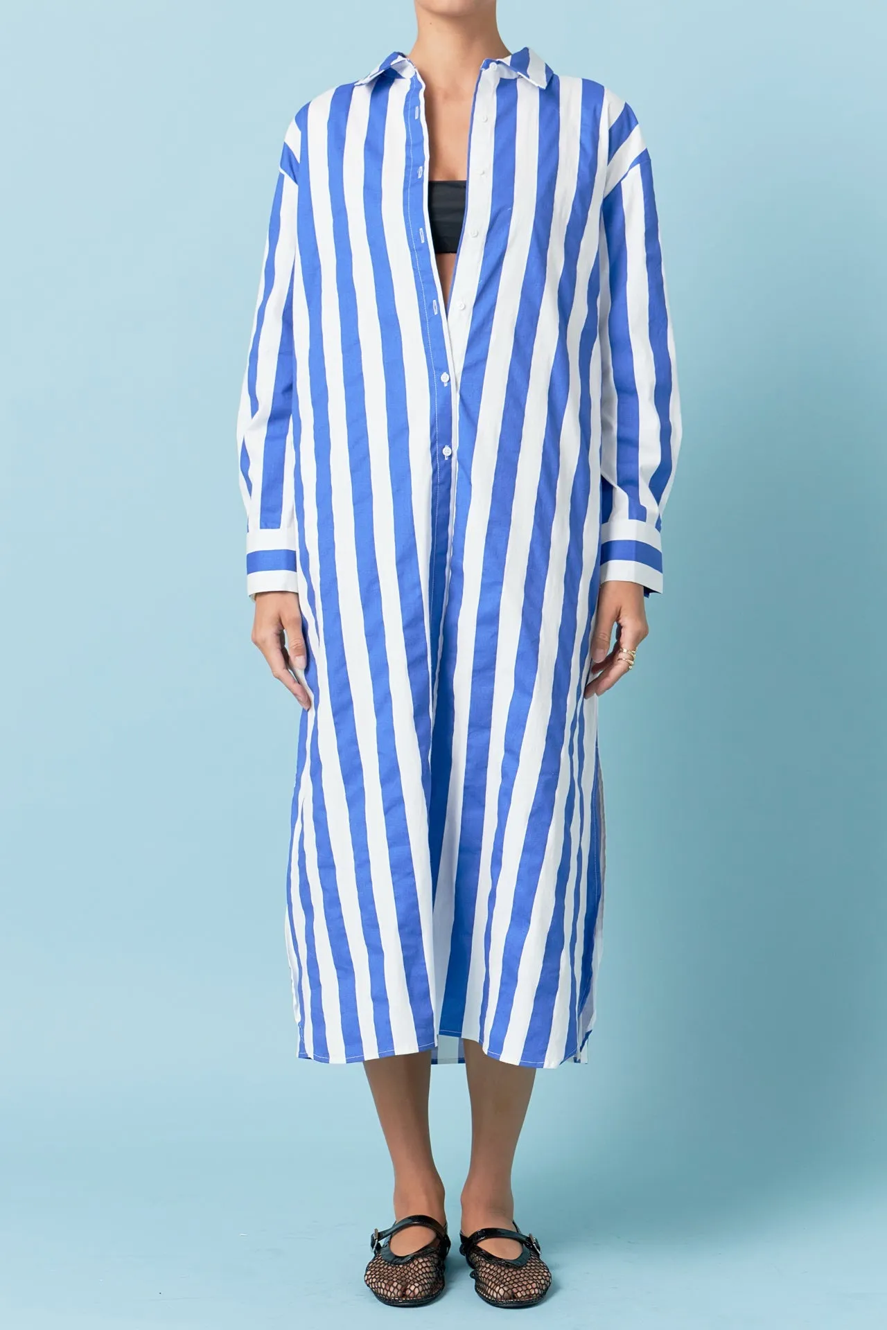 English Factory - Big Stripe Maxi Dress