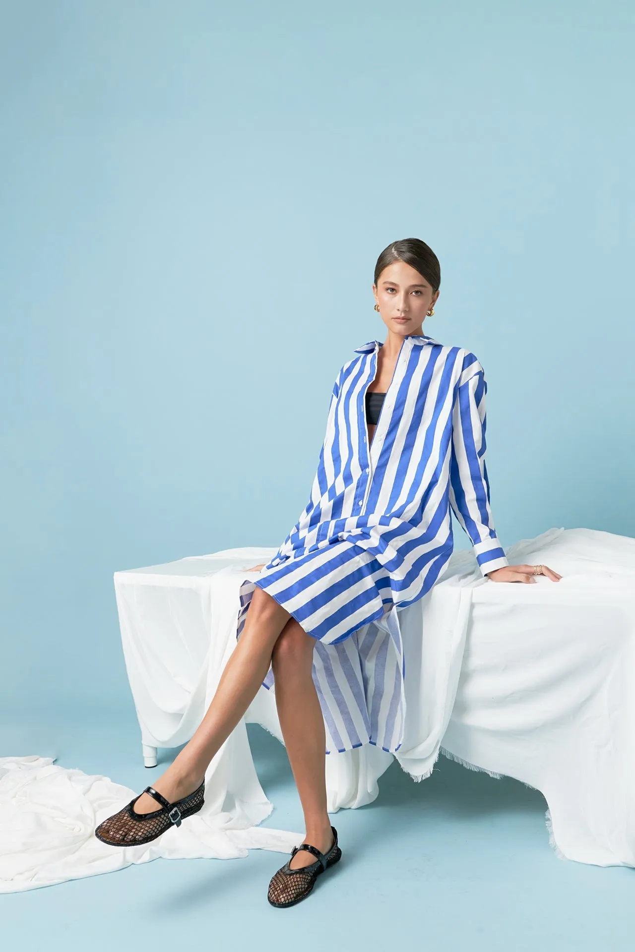 English Factory - Big Stripe Maxi Dress