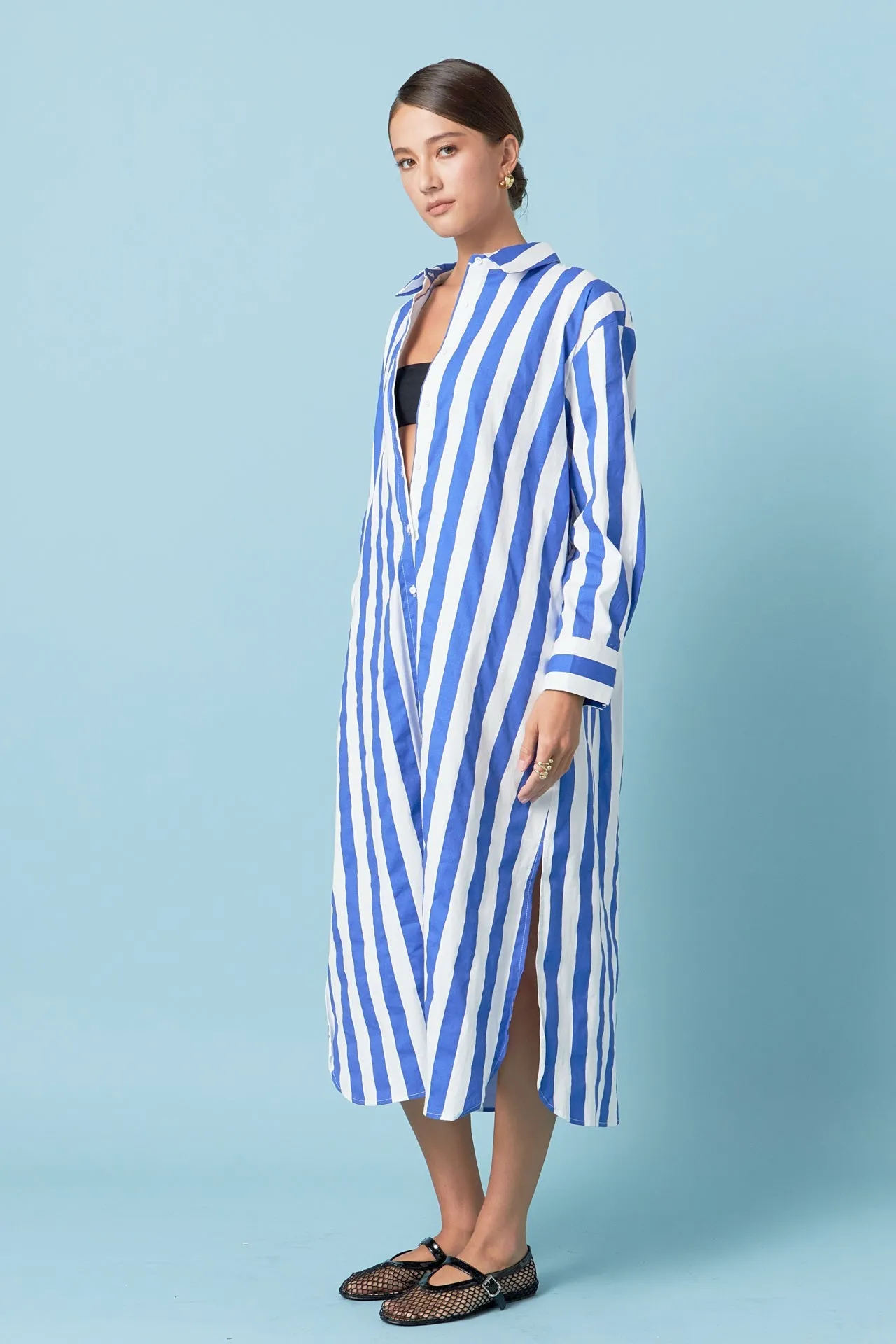 English Factory - Big Stripe Maxi Dress