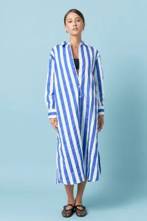 English Factory - Big Stripe Maxi Dress