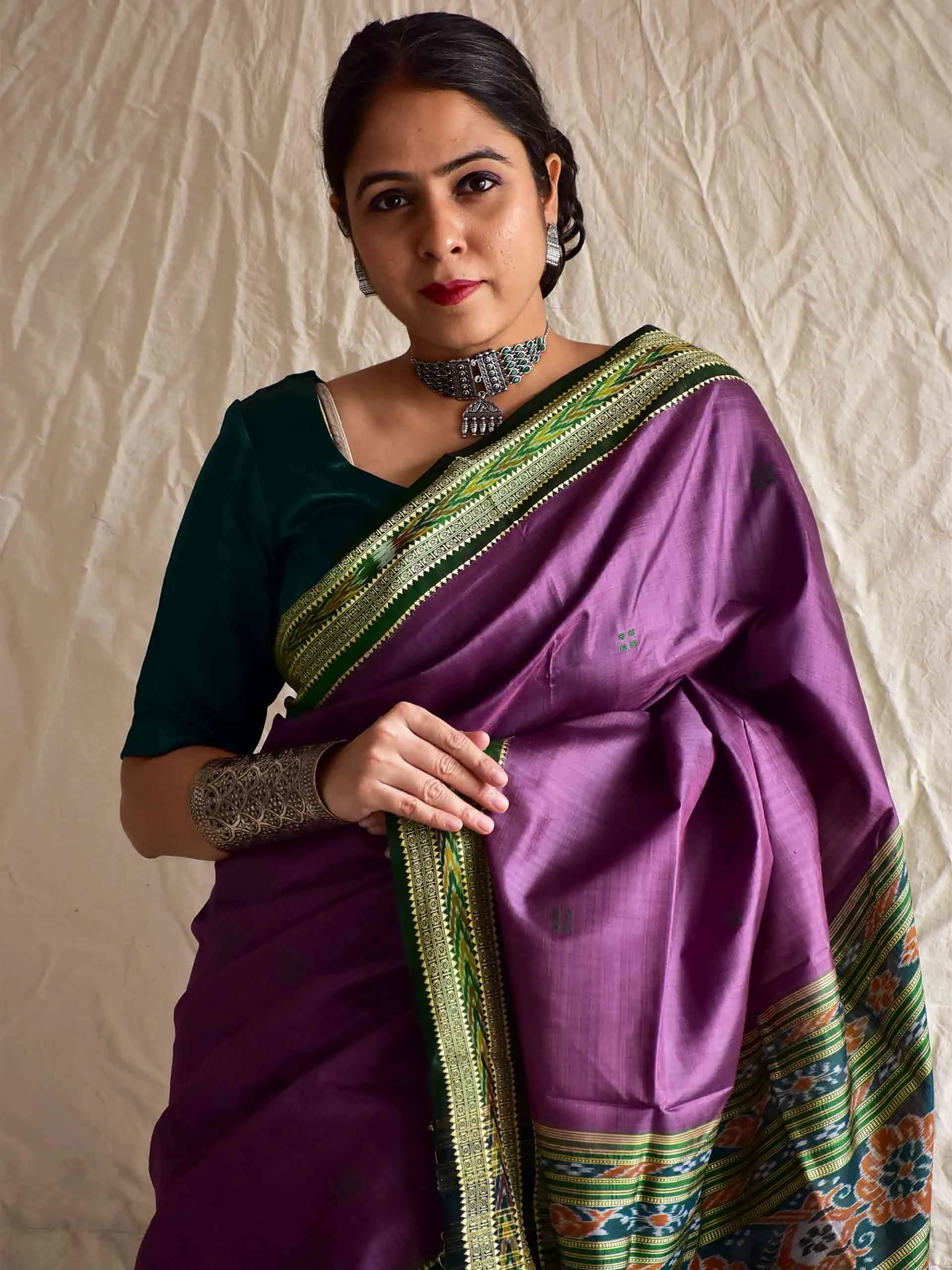 Ghangor - Handwoven ikat saree