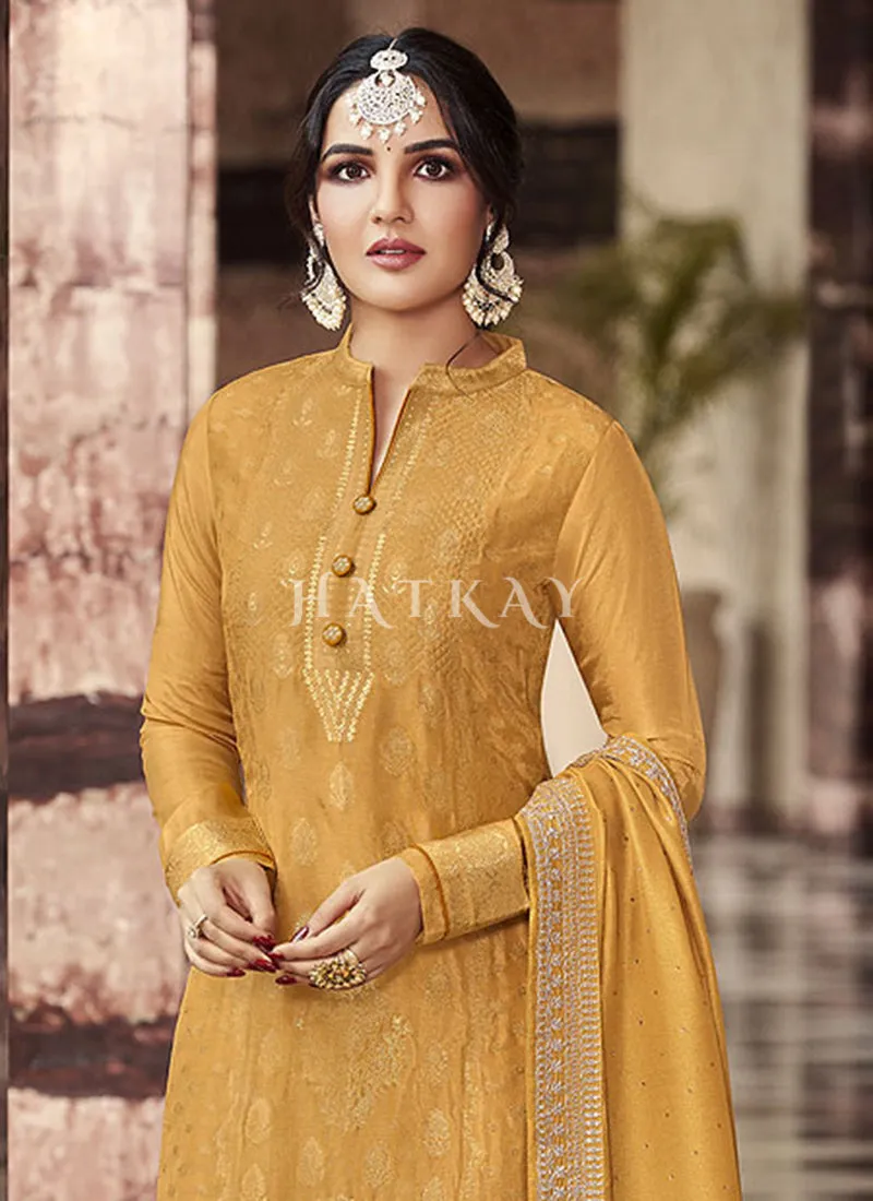 Golden Yellow Salwar Suit