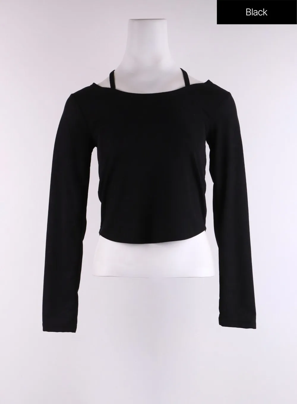 Halter Neck Long Sleeve Top CF401