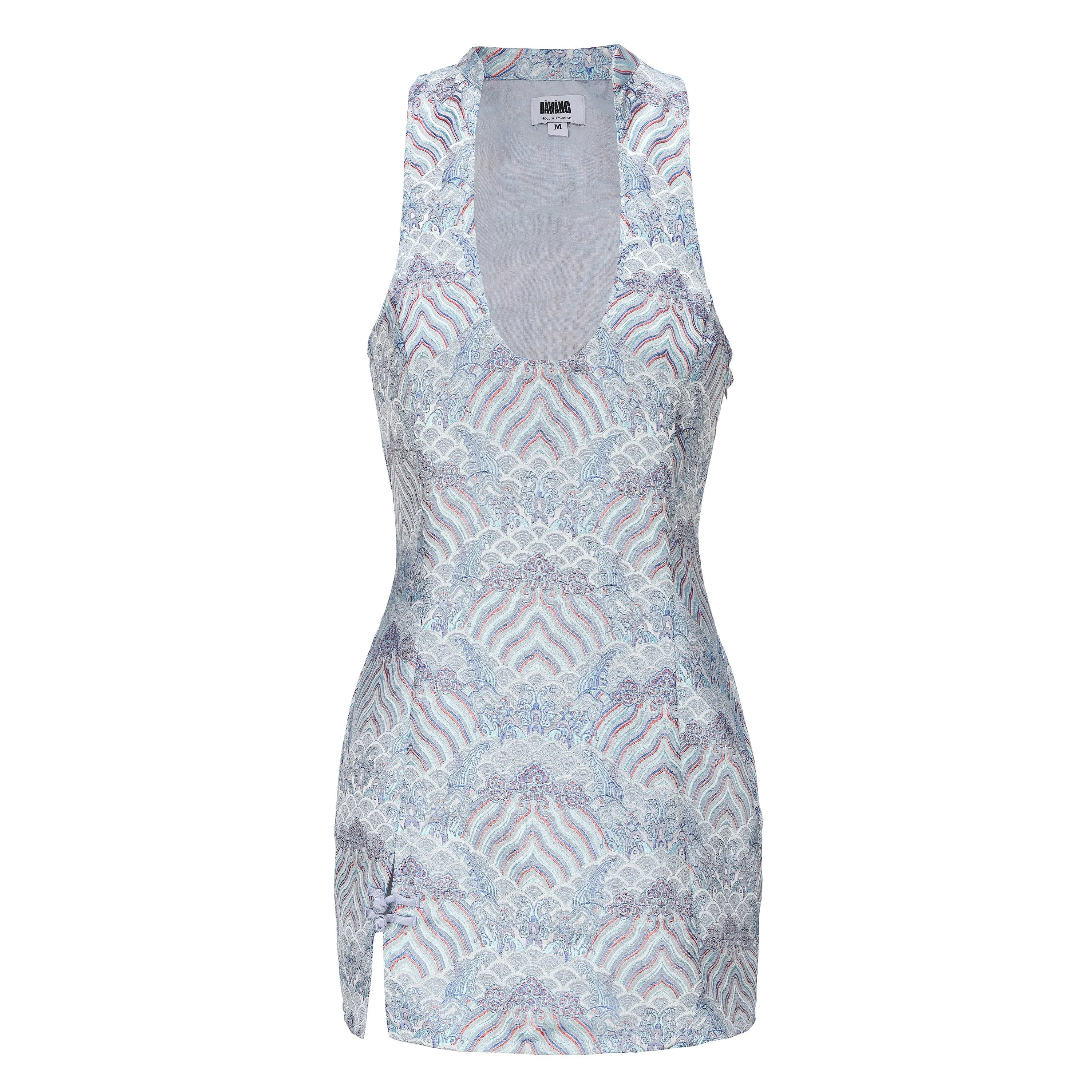 Hua Sleeveless Brocade Mini Dress