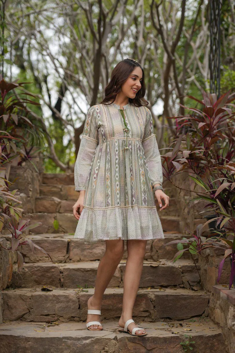 Jasheela Fern Printed Cotton Dress