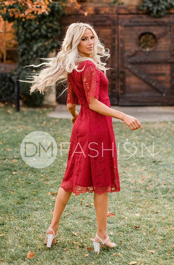 Lillian Chili Pepper Red Dress - DM Exclusive