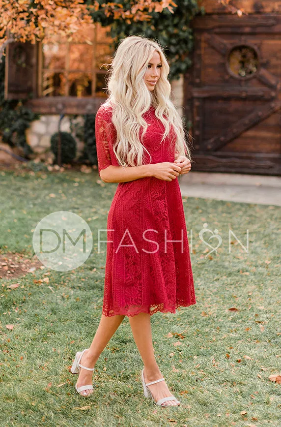 Lillian Chili Pepper Red Dress - DM Exclusive