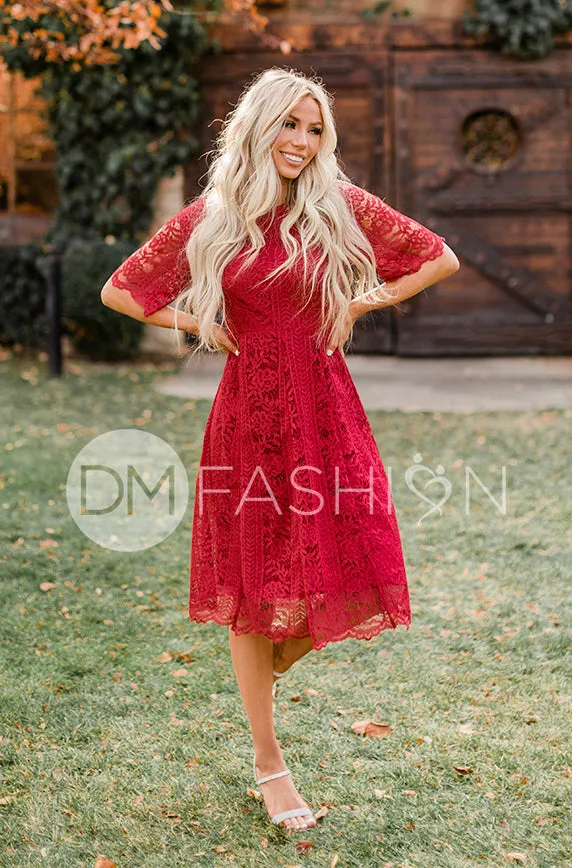 Lillian Chili Pepper Red Dress - DM Exclusive