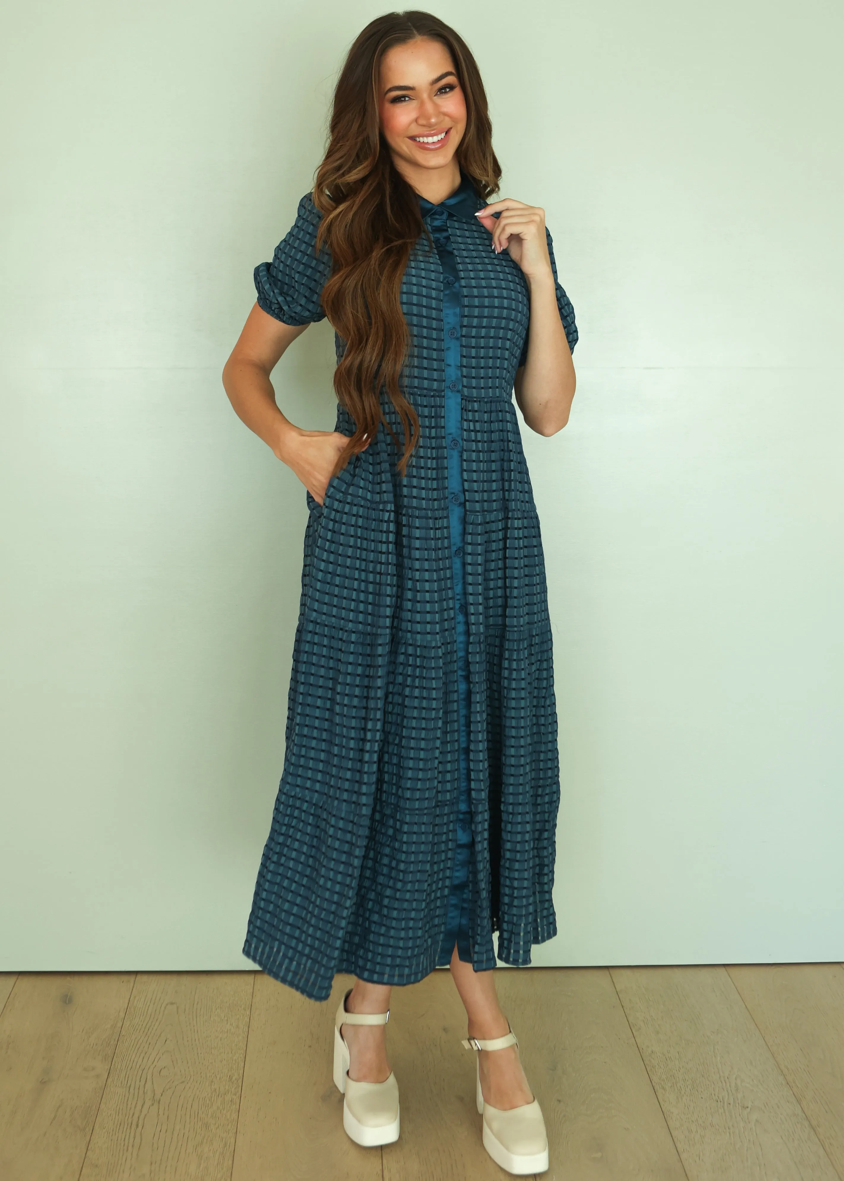 Maeve Blue Plaid Dress - FINAL FEW - FINAL SALE