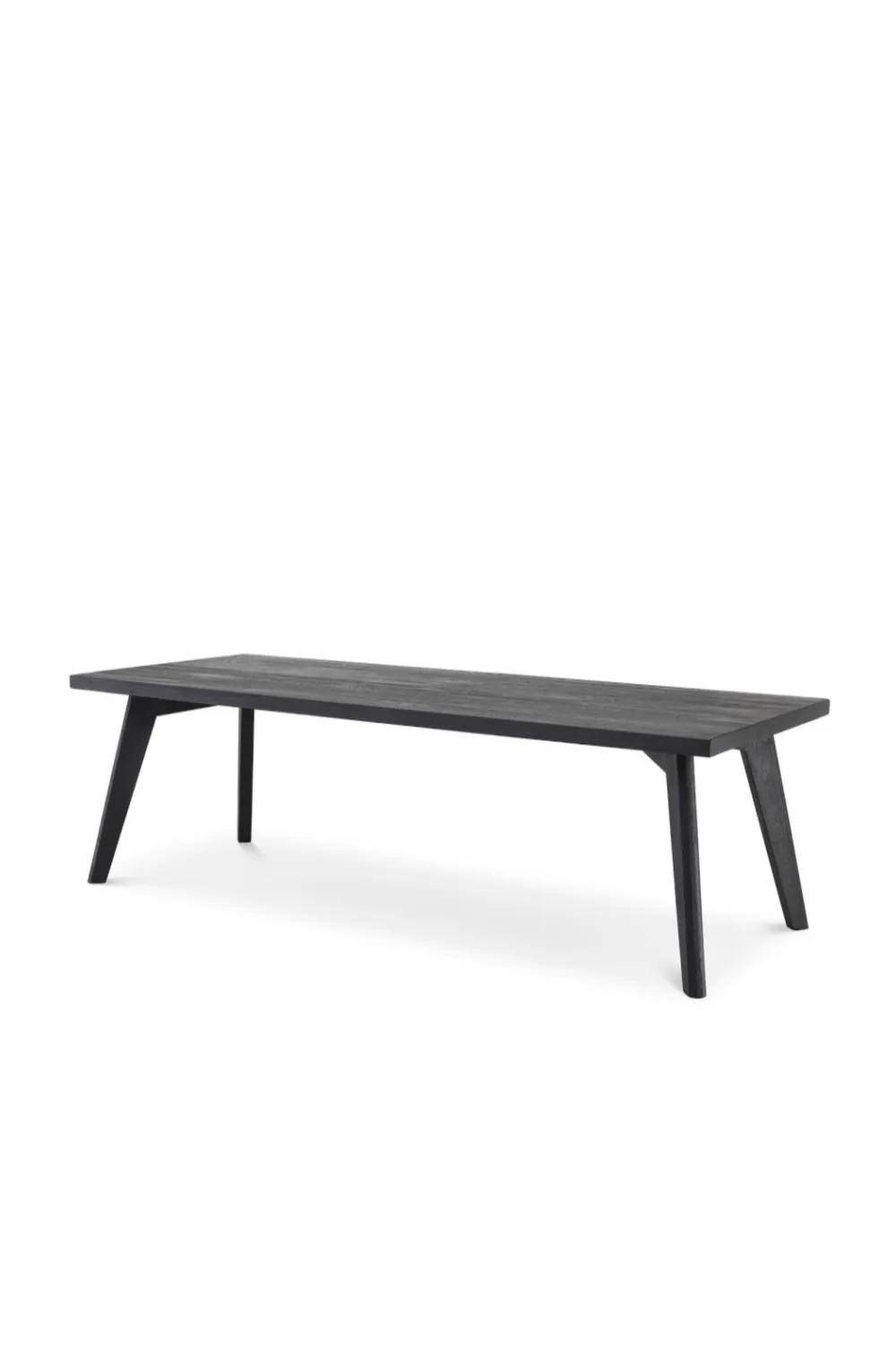 Medium Rectangular Black Oak Dining Table | Eichholtz Biot