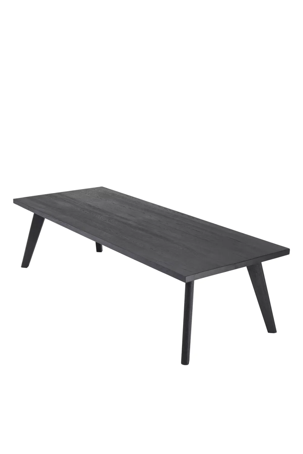 Medium Rectangular Black Oak Dining Table | Eichholtz Biot