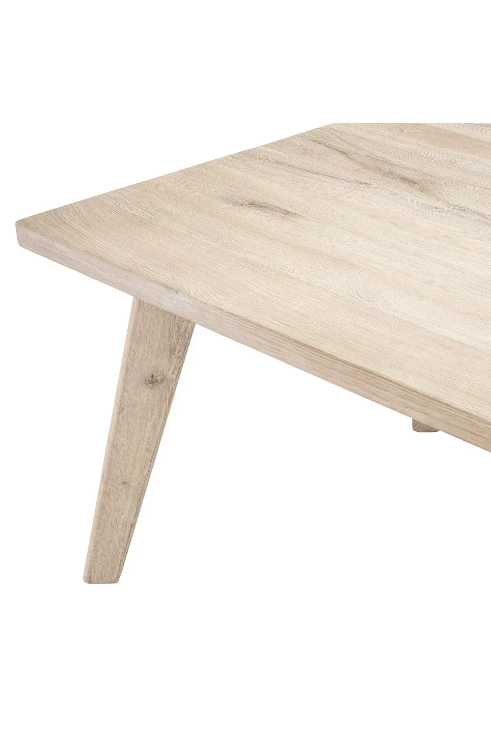 Medium Rectangular Bleached Oak Dining Table | Eichholtz Biot