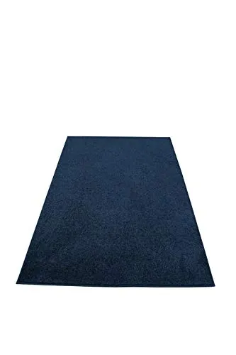 Modern Plush Solid Color Rug - Navy, 6' Round, Pet and Kids Friendly Rug. Made in USA, Area Rugs Great for Kids, Pets, Event, Wedding