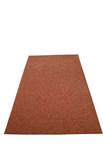 Modern Plush Solid Color Rug - Rust, 5' x 8', Pet and Kids Friendly Rug. Made in USA, Rectangle, Area Rugs Great for Kids, Pets, Event, Wedding