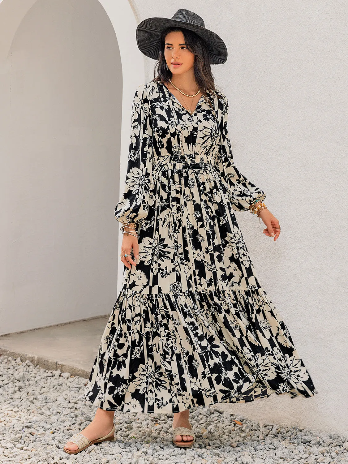 Resort Maxi Long Sleeve Dress