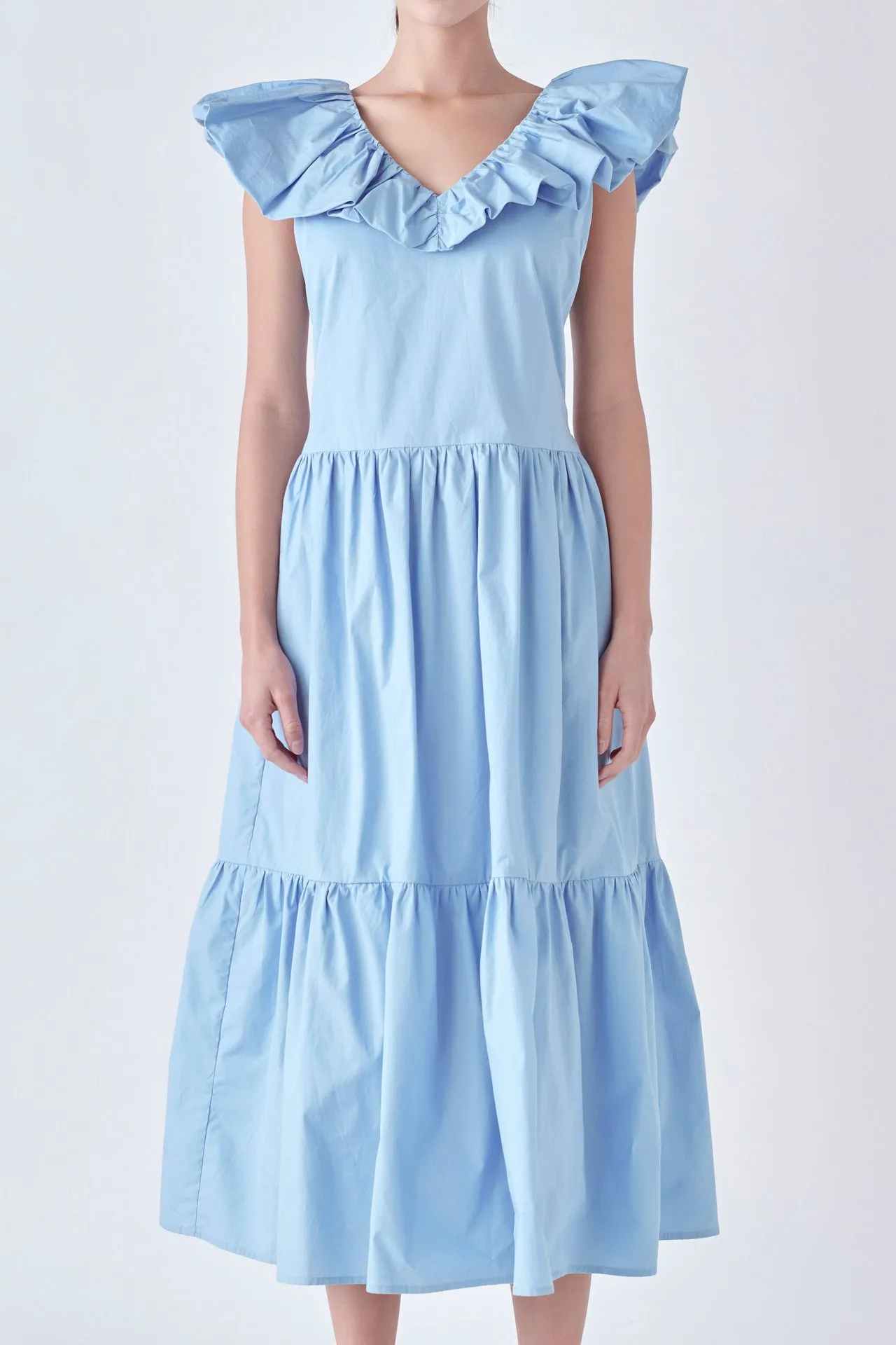 Ruffled Midi Dress