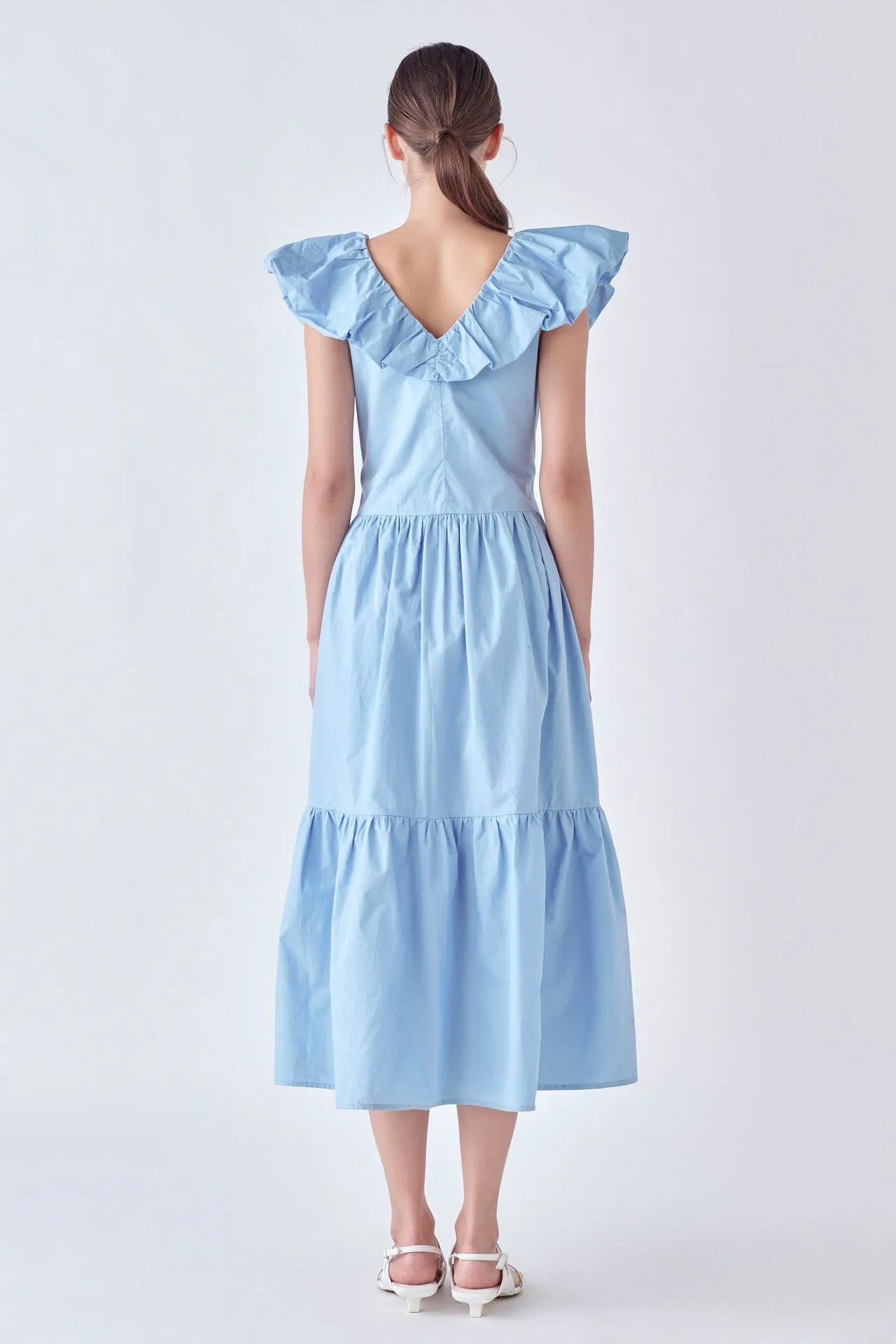 Ruffled Midi Dress