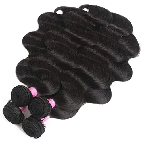 UNice Hair Icenu Series 8A Brazilian Body Wave Virgin Hair 1 Bundle, Raw Unprocessed 100% Virgin Human Hair Weave 95-100g/pc Natural Color (30)