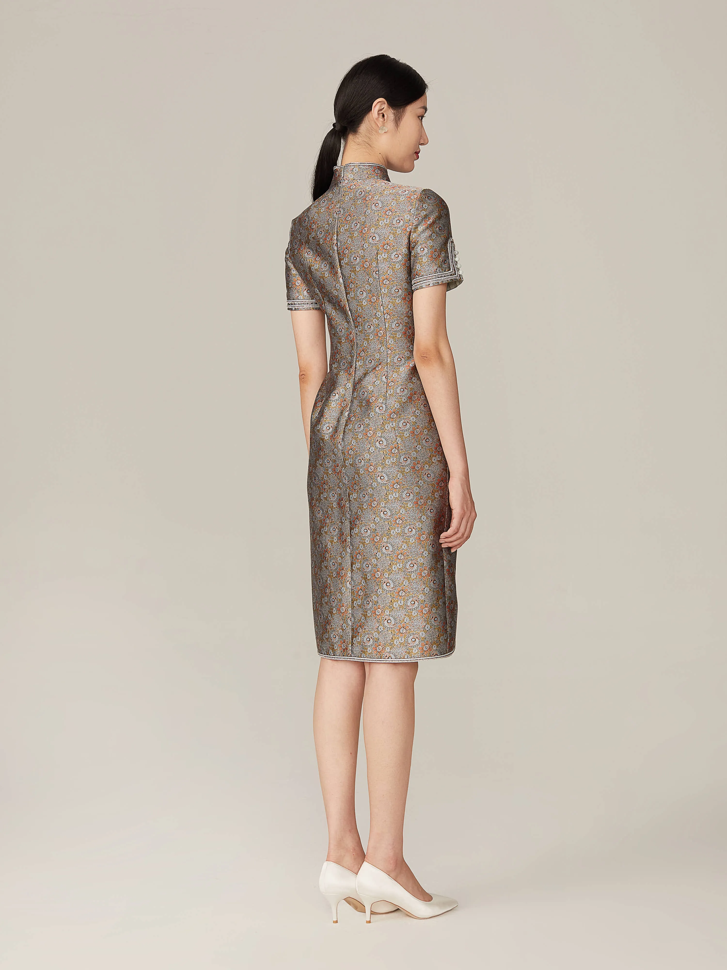 YAYING Elegant Song Brocade Qipao Dress